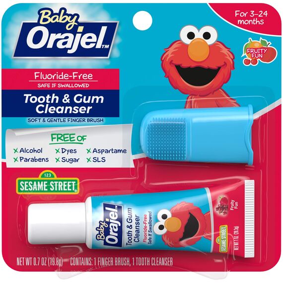 Baby Orajel Tooth and Gum Cleanser, Baby Zahn- und Zahnfleisch Pflege mit weicher Fingerzahnbürste - aus USA