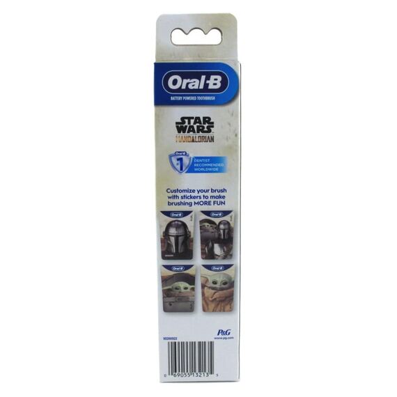 Oral-B Batteriezahnbürste für Kinder mit Star Wars The Mandalorian für Kinder ab 3 Jahren