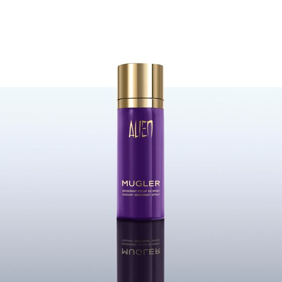 MUGLER Alien Eau de Parfum, Damen-Parfum, Amberartig, holzig und blumig, Nachfüllbar, 60 ml + MUGLER Alien Parfümierendes Deo-Spray, 100 ml