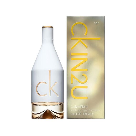 CALVIN KLEIN ck IN2U Eau de Toilette for her, floral-fruchtiger Damenduft 100 ml (1er Pack)