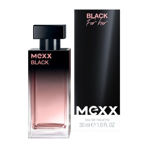 MEXX BLACK Woman Eau de Toilette, fesselnd-intensiver Duft fruchtiger Noten für sinnliche Frauen, 30ml (Packung mit 2)