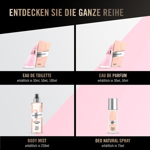 bruno banani Woman – Eau de Toilette Natural Spray – Blumig-fruchtiges Damen Parfüm – 1er Pack (1 x 50ml)