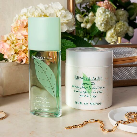 Elizabeth Arden - Green Tea, Körperduft für Damen, leicht und lebendig, mit fruchtigem Aroma und Noten von Zitrone und Orange, grünem Tee und Amber, erfrischende Wirkung, Parfüm für Damen - 236 ml