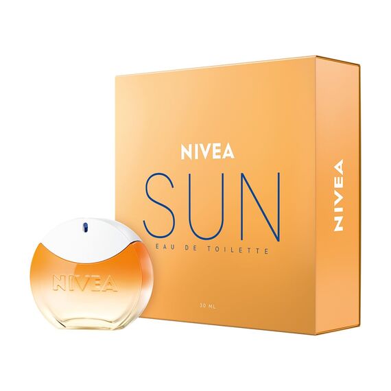 NIVEA SUN Eau de Toilette, Unisex-Parfum mit dem Original Sonnencreme Duft, sommerlich, erfrischend und im ikonischen Parfüm-Flakon (30 ml)