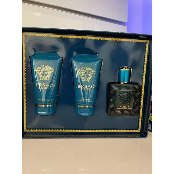 Versace Eros Set Herren EdT 50ml + SG 50ml + ASB