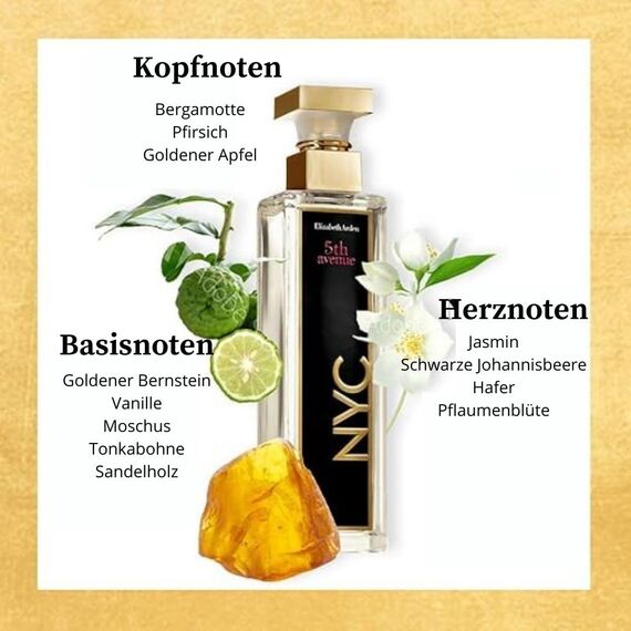 Elizabeth Arden 5th Avenue NYC – Eau de Parfum femme/women, 75 ml, luxuriöser Damenduft, frisches & blumiges Aroma, Duft für stilvolle Frauen, elegantes Alltags-Parfüm