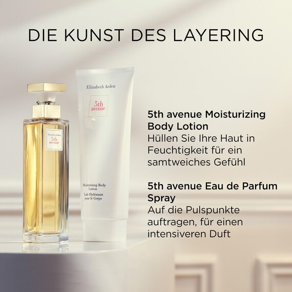 Elizabeth Arden - 5th Avenue, Eau de Parfüm, Parfümspray für Damen, elegant und luxuriös mit blumigen Noten von rosa Magnolie, Veilchen und Bernstein, frisches und leichtes Aroma - 75 ml
