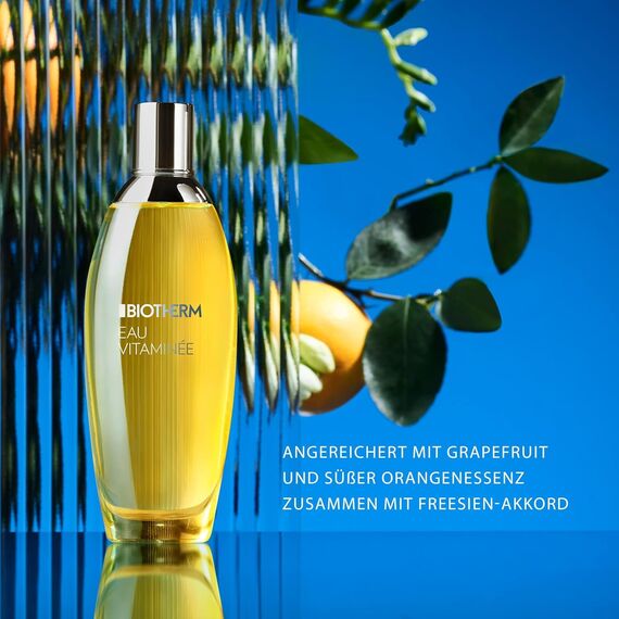 Biotherm Eau Vitaminée Eau de Toilette, fruchtiges Körperspray mit Feuchtigkeitsfaktoren und Zitrusessenzen, erfrischendes Bodyspray für Damen, erfrischt die Haut intensiv