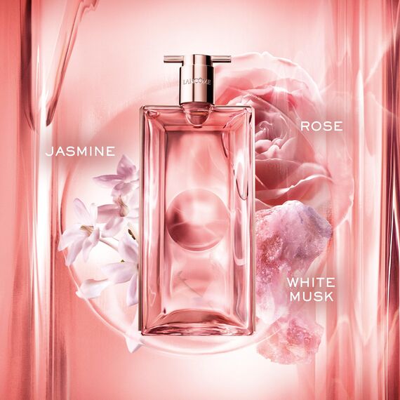 Lancôme Idôle Eau de Parfum, femininer, strahlender Duft mit Rose, Jasmin und Chypre-Akkord, nachhaltig und nachfüllbar, 50ml