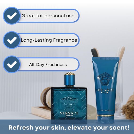 Versace Eros Geschenkset 100ml EDT + 100ml Duschgel