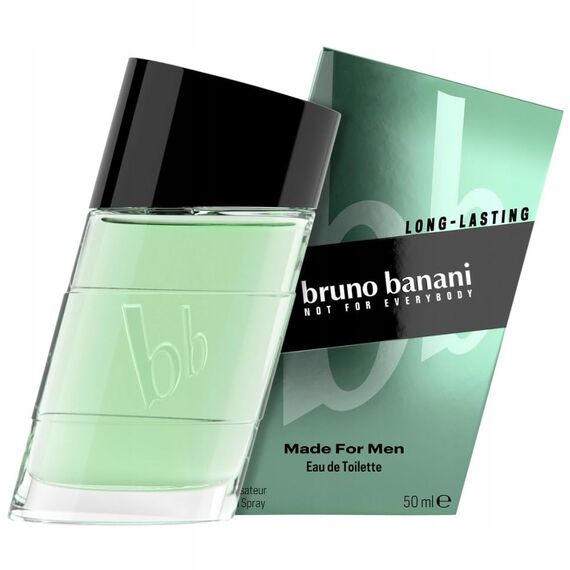bruno banani Made for Men – Eau de Toilette Natural Spray – Aromatisch-fruchtiges Herren Parfüm – 1er Pack (1 x 50ml)