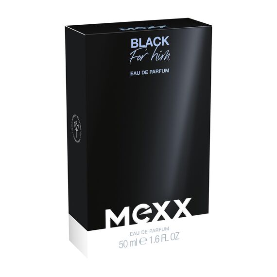 MEXX BLACK Man Eau de Parfume, verführerisch-intensiver Duft mit aquatisch-holzigen Noten für sinnliche Männer, 50ml