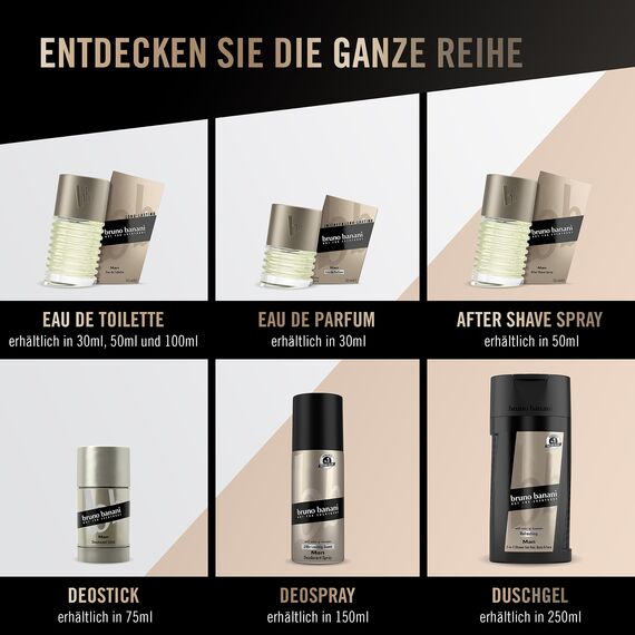 bruno banani Man – Eau de Toilette Natural Spray – Herb-aromatisches Herren Parfüm – 1 er Pack (1 x 50ml) (Packung mit 2)