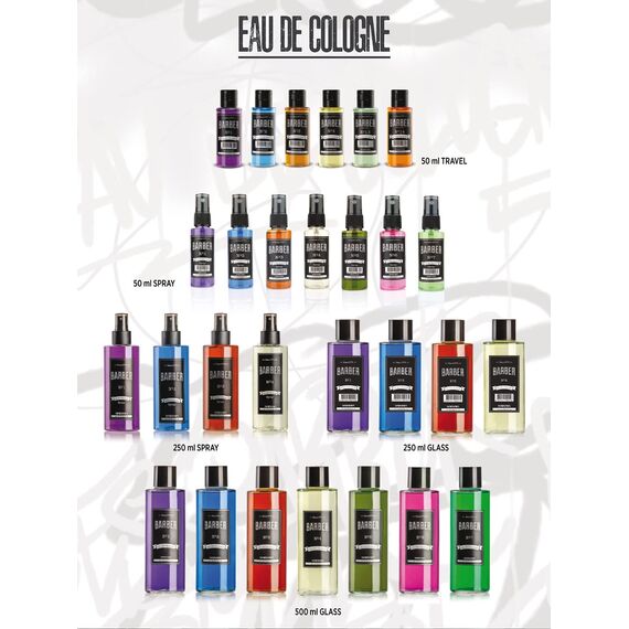 BARBER MARMARA Limon Kolonya 80° 3x150ml Pump-Spray | Eau de Cologne | After Shave