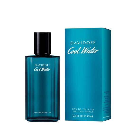 DAVIDOFF Cool Water Man Eau de Toilette, aromatisch-frischer Herrenduft, 75ml (1er Pack)
