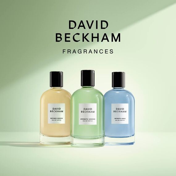 David Beckham Aromatic Greens, Eau de Parfum for him, holzig-grüner Herrenduft, Glasflakon, 100 ml