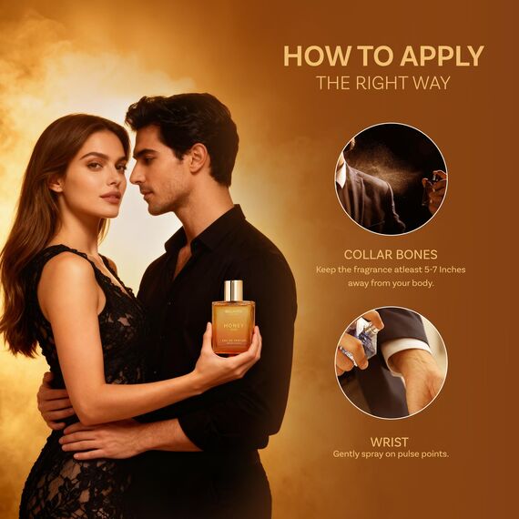 BellaVita Luxury Honey OUD Eau de Parfum 100ml | Arabisches Unisex Parfüm für Damen & Herren | Honig, Bergamotte, Rose, Patchouli, Vanille & Moschus | Langanhaltend, Vegan & Tierversuchsfrei