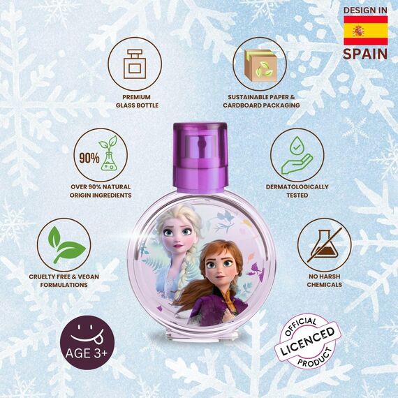 Frozen II Eau de Toilette Natural Spray, Anna & Elsa Parfüm, 30ml