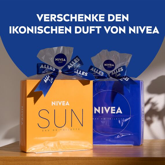 NIVEA SUN Eau de Toilette, Unisex-Parfum mit dem Original Sonnencreme-Duft, sommerlich, erfrischend und im ikonischen Parfüm-Flakon (100 ml)