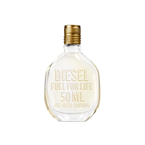 Diesel Fuel For Life Parfüm Herren| Eau de Toilette| Männer Parfum| Parfume Men| Herrenparfum| Diesel Parfum Männer| Natural Spray| Frischer und holziger Duft | 50ml Aloe Vera