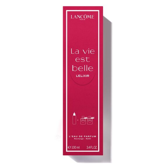 Lancôme La Vie est Belle L'Elixir Eau de Parfum Refill, samtig-blumiger Damen-Duft mit Himbeerakkord, Veilchenblatt und Kakaobutter für ein einzigartiges Dufterlebnis, 100ml