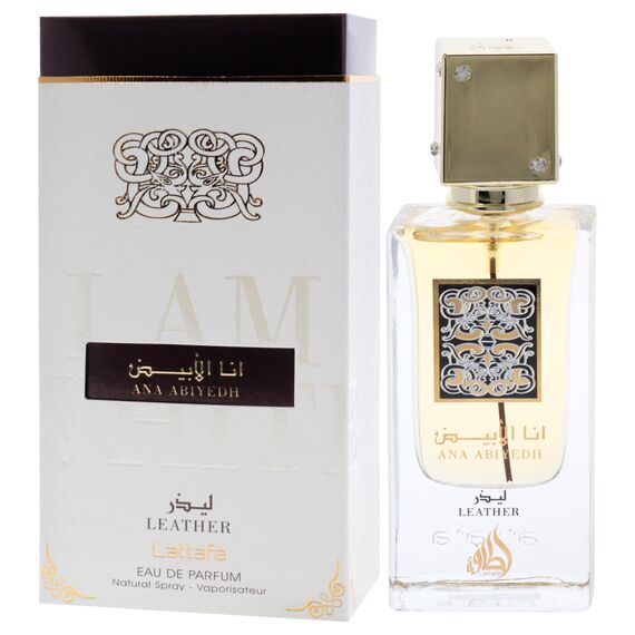 Lattafa Perfumes Ana Abiyedh Leather for Unisex Eau de Parfum Spray, 57 ml