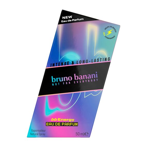 bruno banani bb Energy Eau de Parfum für Ihn, holziger, maskuliner Fougère-Duft, der Selbstvertrauen weckt, vegane Formel, 50 ml