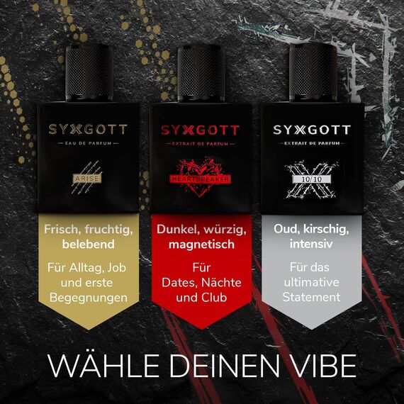SYXGOTT ARISE Männerparfum mit Pheromon Öl | Eau de Parfum für Herren | Parfumprobe gratis | frisch und fruchtig | perfekter Herbst & Winterduft