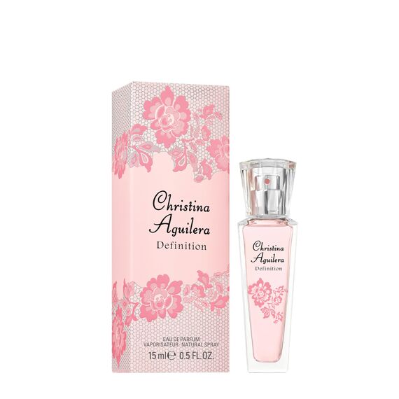 Christina Aguilera - Definition Eau de Parfum, leichtes Parfüm, mit Mandarine, Orchidee und Amber, blumige und zitrische Noten, erfrischender Duft, ideal für den Sommer, Parfüm für Damen - 15 ml