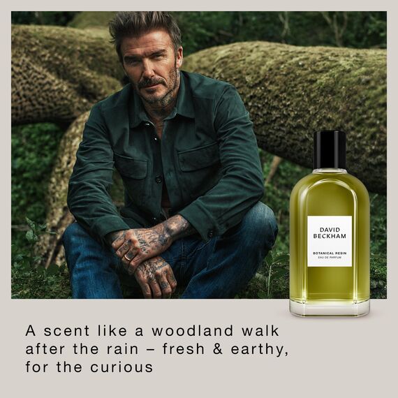 David Beckham Collection, Botanical Resin, Eau de Parfum für Herren, würzig und amberhaltig – Duft für Herren, 100 ml