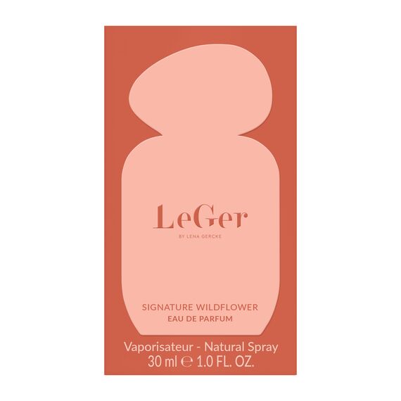 LeGer Signature Wildflower Eau de Parfum für Sie, auffälliger, raffiniert-femininer Amber-Duft mit Pfirsich, Ylang Ylang & Vanille, 30ml