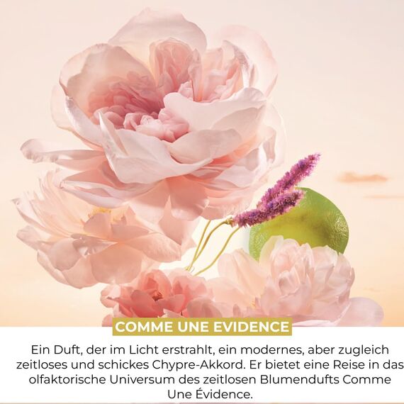 Yves Rocher COMME UNE EVIDENCE Eau de Parfum Damen - Geschenkset für Frauen - Eau de Parfum 50 ml, Spray 8 ml & Handcreme 30 ml - Floraler Chypre-Duft - Für besondere Anlässe