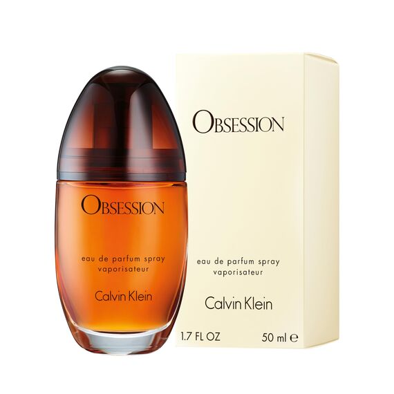 CALVIN KLEIN Obsession Eau de Parfum for her, orientalisch-würziger Damenduft, 50ml