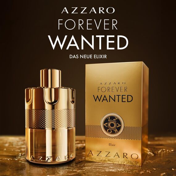 Azzaro Forever Wanted Elixir Eau de Parfum, intensiver, holzig-ledriger Herrenduft, verführerisches Parfüm für Männer, 100 ml