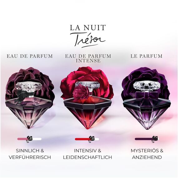 Lancôme La Nuit Trésor Eau de Parfum, verführerischer Gourmand-Damenduft mit schwarzer Rose und Vanille-Orchidee, 30ml