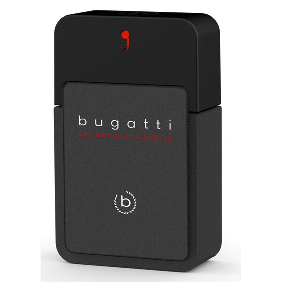 bugatti signature carbon Parfüm Herren 100ml I würzig-ambriertes Eau de Toilette für jedes Alter I Parfum Herren mit Nuancen von Lavendel, Moschus, Ambra & Patschuli I urban, elegant, maskulin
