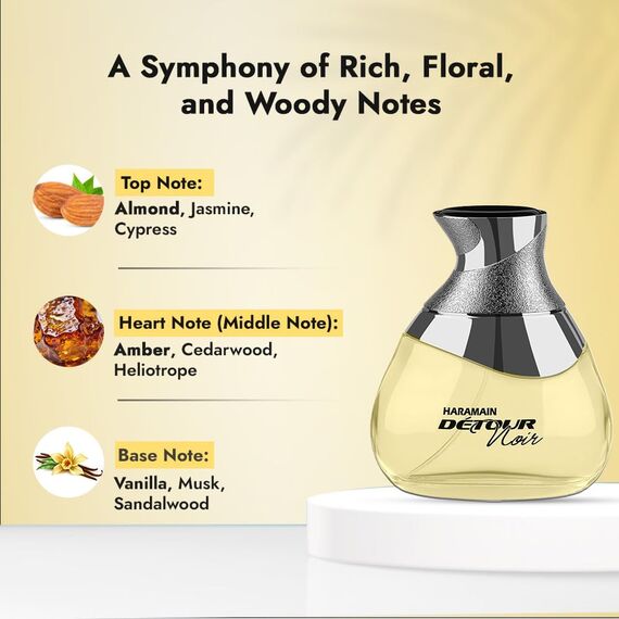 Al Haramain Parfumes Detour Noir Eau de Parfum, Spray, 1 Stück