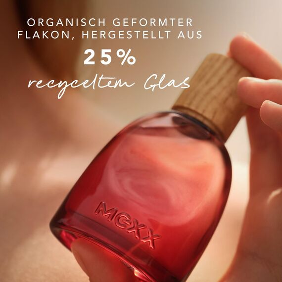 Mexx Inspired Warmth Eau de Parfum für Frauen, fruchtiger Amber-Duft für Sie mit stimmungsaufhellenden Eigenschaften, 30 ml