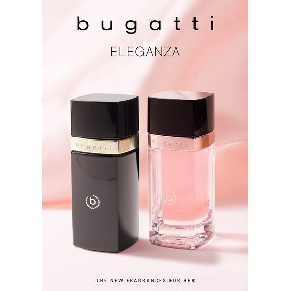 bugatti Parfüm Damen ELEGANZA Intensa EdP 60ml I Sinnliches Eau de Parfum Damen für jedes Alter & jeden Anlass I Romantische Kombination aus Pfirsich, Himbeere, Maiglöckchen & Vanille I Floral & warm