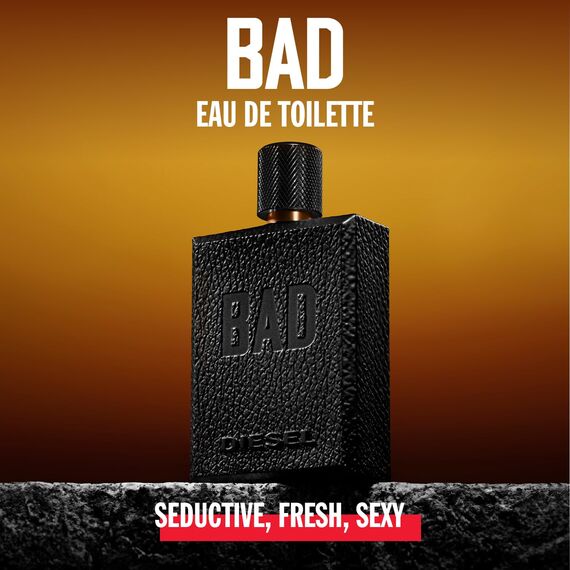 Diesel Bad Parfüm Herren| Eau de Toilette| Männer Parfum| Parfume Men| Herrenparfum| Diesel Parfum Männer| Natural Spray| Aromatisch und holziger Duft | 100ml Geblümt