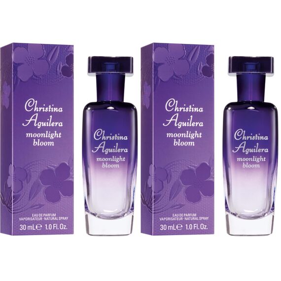 Christina Aguilera - Moonlight Bloom Eau de Parfum, Blütenparfum mit Jasminduf, Parfüm für Damen - 30 ml (Packung mit 2)