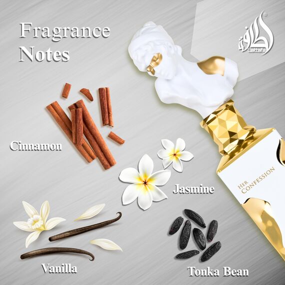 Lattafa Her Confession Eau de Parfum Spray für Damen, 100 ml