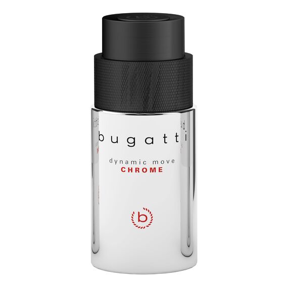 bugatti Parfüm Herren Dynamic chrome 100ml I Orientalisch- Eau de Toilette I sinnlich-starke Kombination aus Kaschmirholz, Moschus & Litschi I fruchtig, frisch & holzig-warm