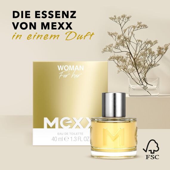 MEXX WOMAN Eau de Toilette, blumig-frischer Duft für die moderne, optimistische Frau, 40ml