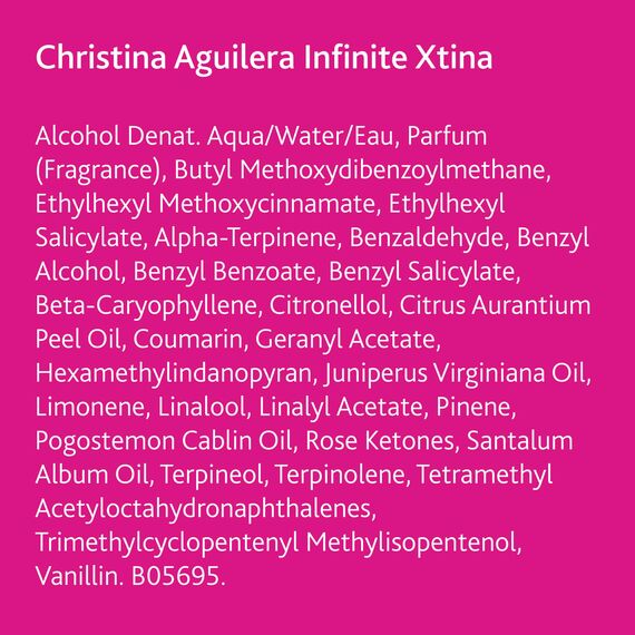 Christina Aguilera - Infinite Xtina, Eau de Parfum, Sprayduft, Fruchtig-blumiger Amber mit Noten von Rosa Guave, Rosa Jasmin und Modernem Amber, Parfüm für Frauen, 30 ml