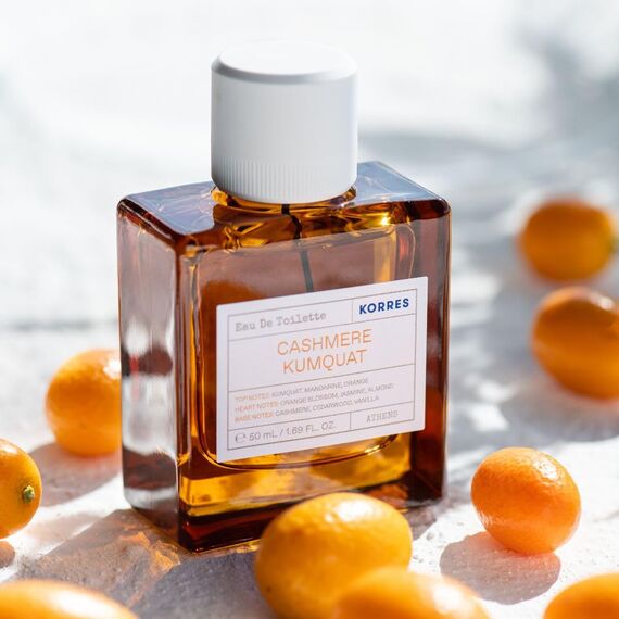 KORRES Cashmere Kumquat Duftset für Damen, Geschenkset aus EDT 50ml & Bodymilk 125ml im orientalischen, süßen, warmen Duft, Vorteilsset, vegan