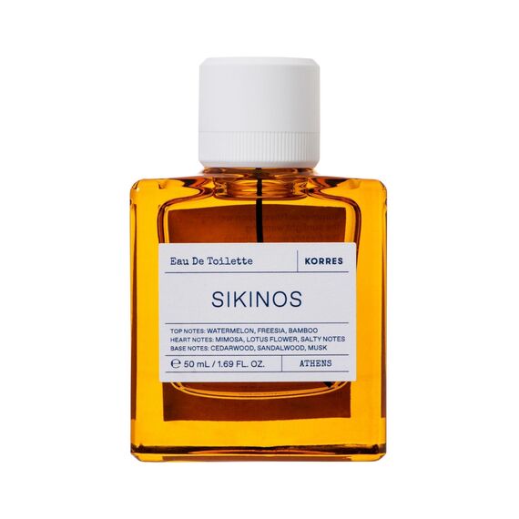 KORRES SIKINOS Eau de Toilette für Herren und Damen, unisex Duft, aquatisch & floral, vegan, 50 ml