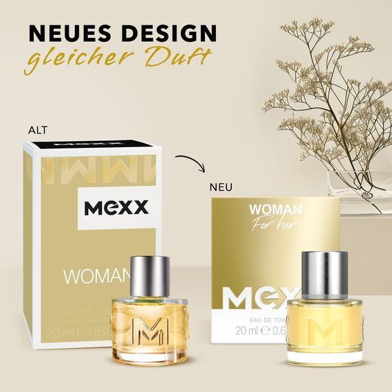 MEXX WOMAN Eau de Toilette, blumig-frischer Duft für die moderne, optimistische Frau, 20ml