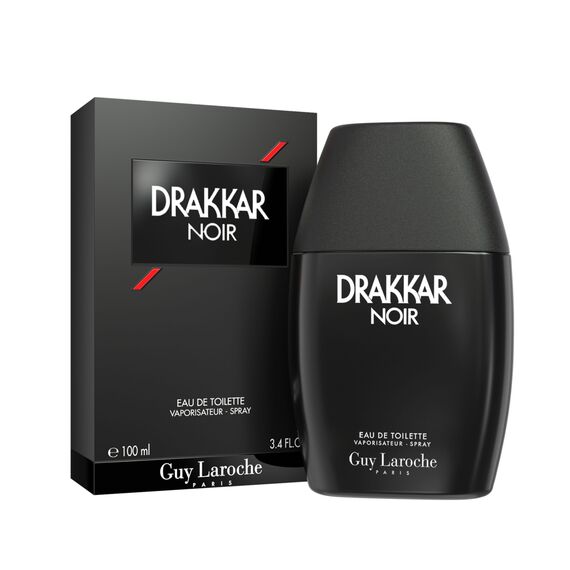 Guy Laroche Drakkar Noir Ikonischer Designerduft, Intensives und kraftvolles Eau de Toilette, Fougère-Mischung & aromatische Gewürze, Langanhaltendes Männerparfum, 100ml