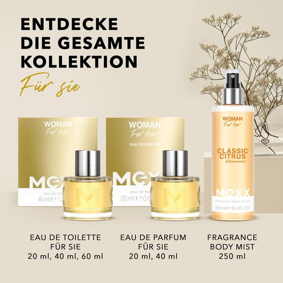 MEXX WOMAN Eau de Parfum, blumig-frischer Duft für die moderne, optimistische Frau, 40ml